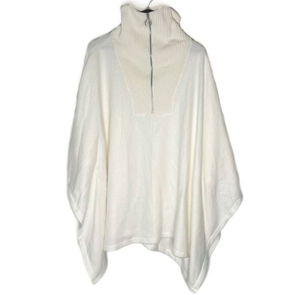 Lane Bryant Relaxed Sweater-Collar Poncho - Picture 2 of 6